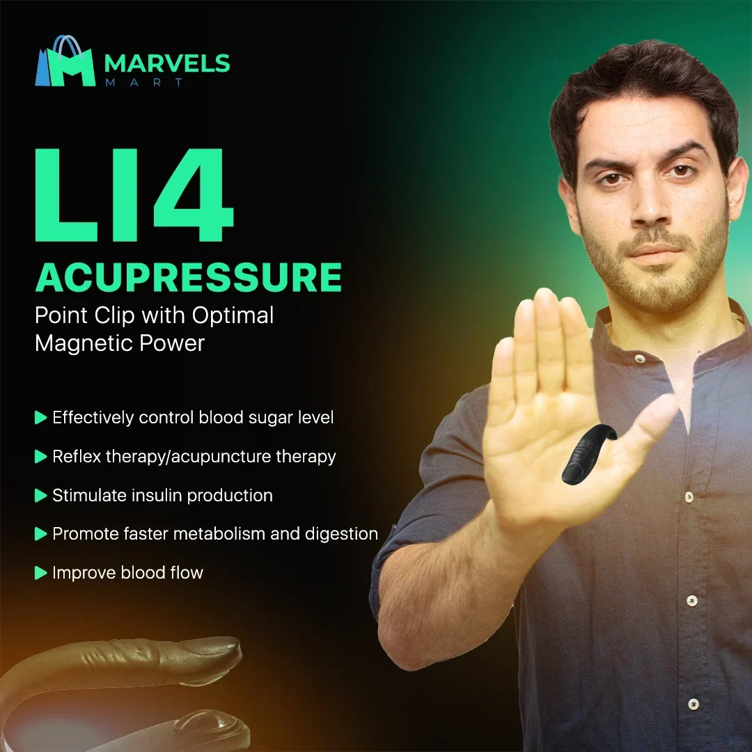 Original Magnetic Acupressure Clip for Sugar Control