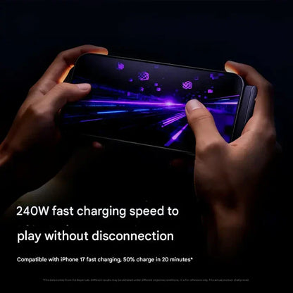 TYPE-C to TYPE-C 2-in-1 Invisible Holder Charger Cable with Stand - 240W Fast Charging