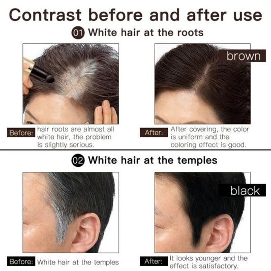 2 in 1 Long Lasting + Water Proof Hair Comb Dye Pen