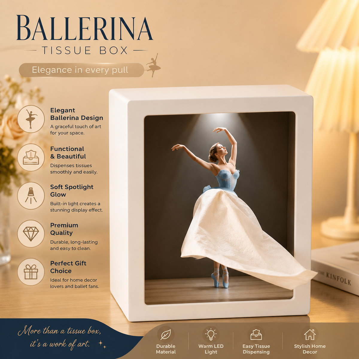 Ballerina Tissue Box