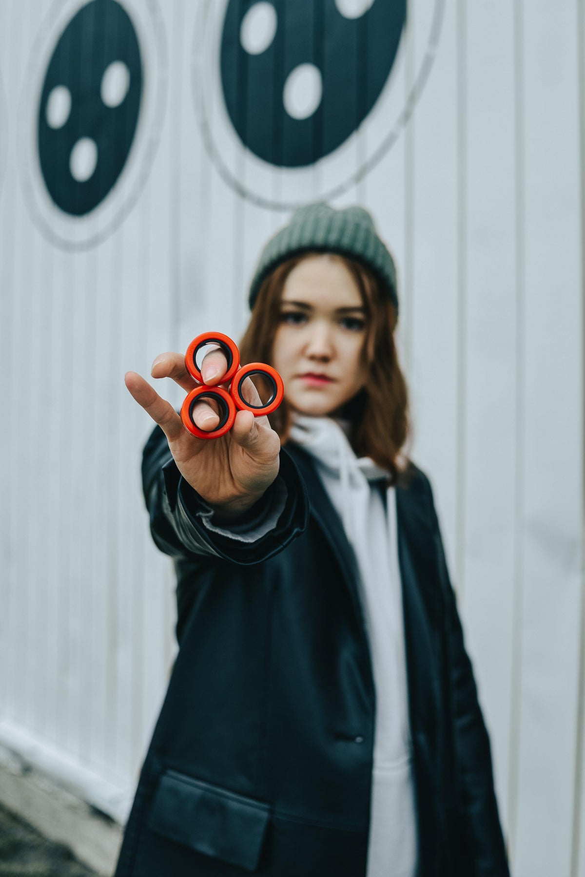Fingears M-19mm Silver-Red Set |  Fidget Player