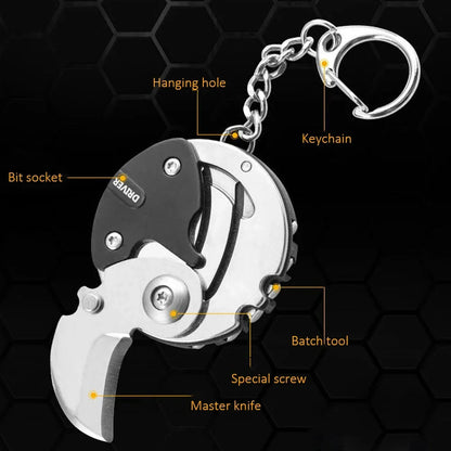 3 in 1 Multifunctional Knife and Screwdriver Keychain