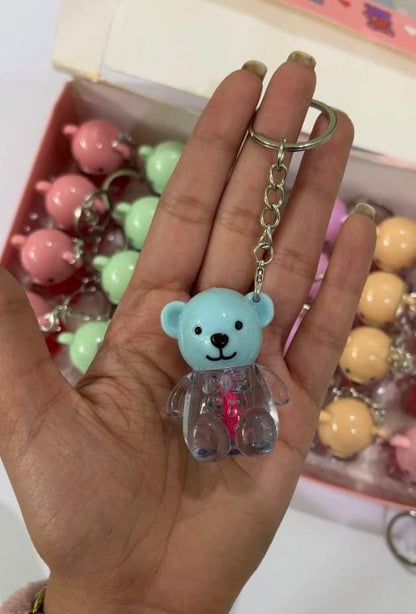 Teddy bear  Lip gloss Key Chain