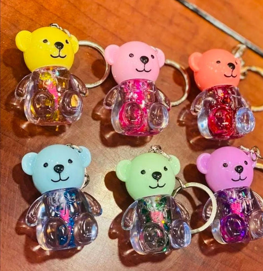 Teddy bear  Lip gloss Key Chain