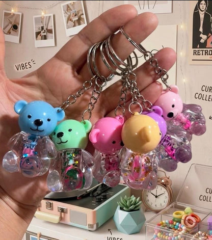 Teddy bear  Lip gloss Key Chain
