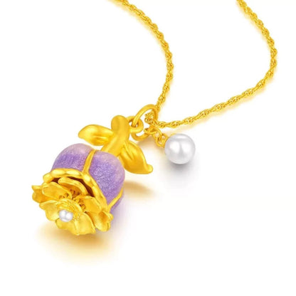 Aurora Rose Necklace – The Blossom of Love