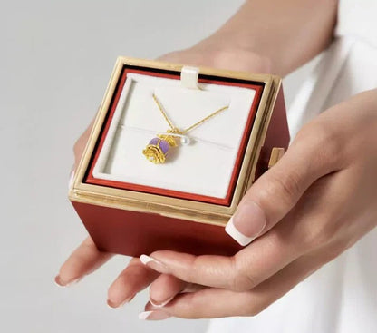 Aurora Rose Necklace – The Blossom of Love