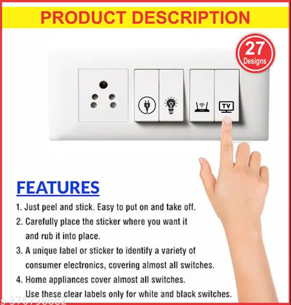 Switch Sticker For for Electric Board